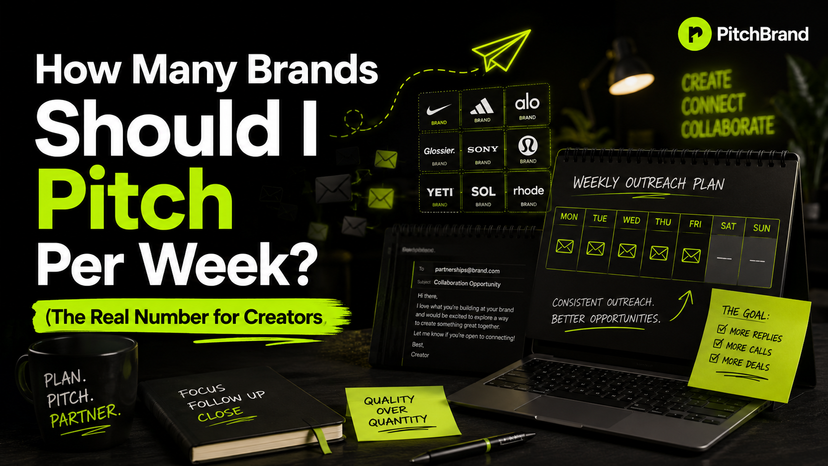 How Many Brands Should I Pitch Per Week? (The Real Number for Creators)