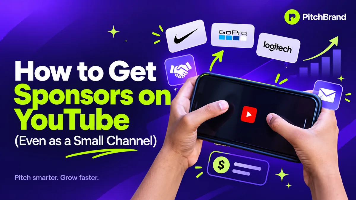 How to Get Sponsors on YouTube (Even as a Small Channel)